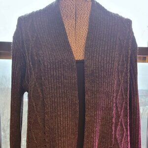 Elegant charcoal cardi